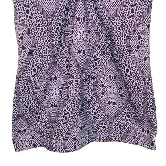 Prana purple abstract print racerback athletic tank top. - Picture 3 of 7